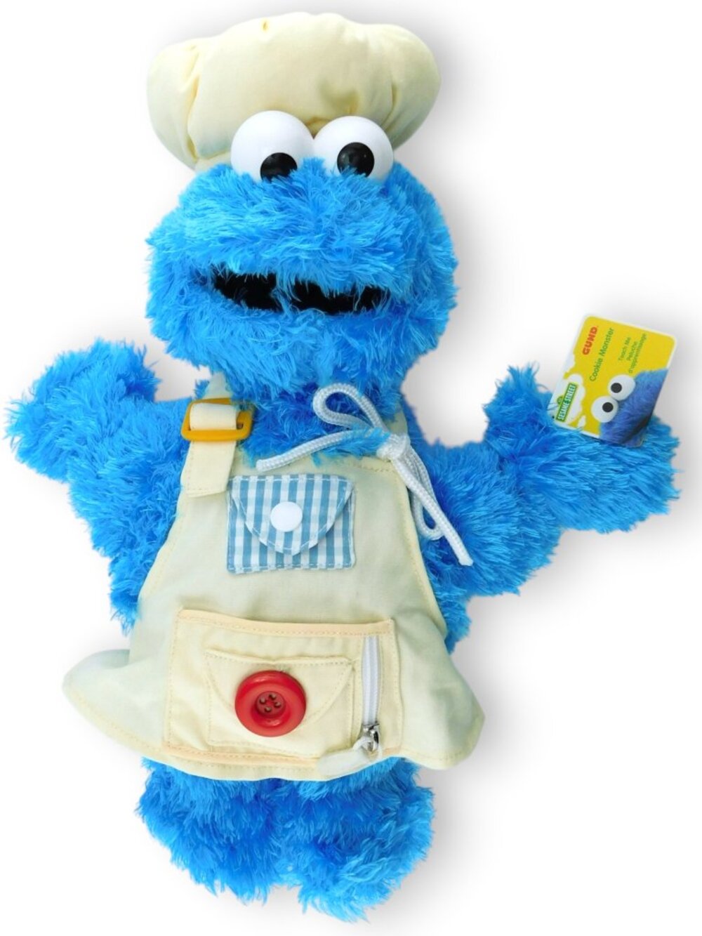 New Show Me COOKIE MONSTER GUND Large Plush Sesame Street Place Stuffed Animal